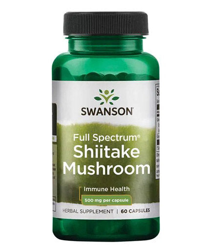 Ciupercă Shiitake cu spectru complet 500 mg - 60 capsule