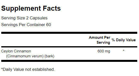 Full Spectrum True Scorțișoară 300 mg - 120 capsule