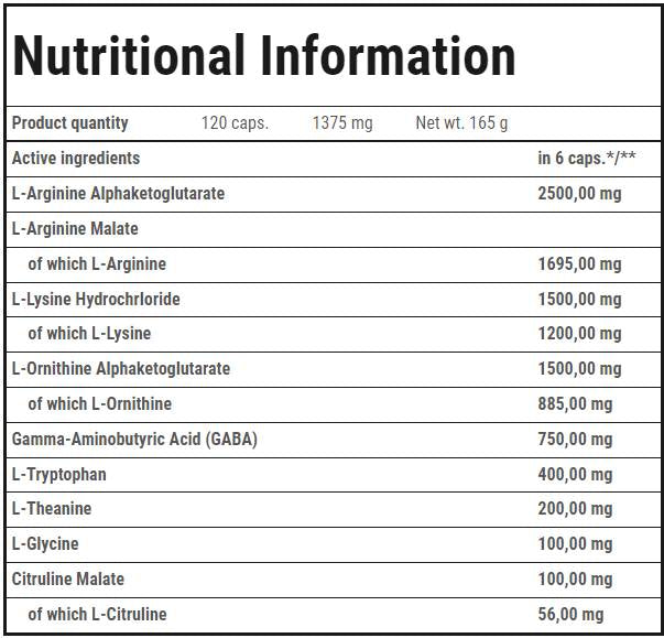GH SUS | Formula de noapte cu hormon de creștere - 120 capsule