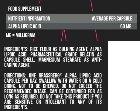 Acid alfa lipoic GRASSBERG / 60 comprimate