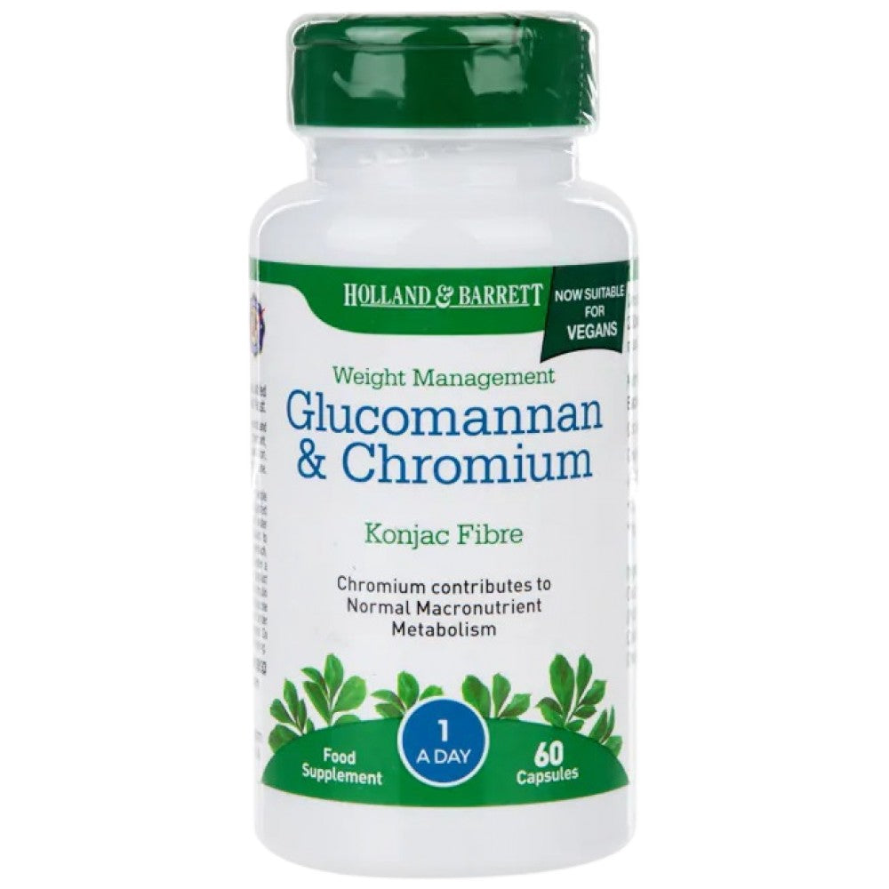 Glucomannan și crom - 60 capsule