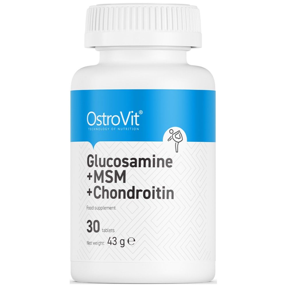 Glucozamină + MSM + Condroitin - 30 tablete