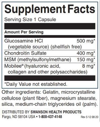 Glucozamină, condroitină și MSM cu acid hialuronic și colagen - 90 capsule