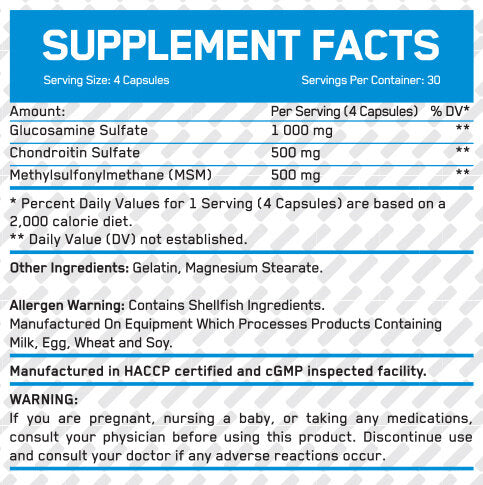 Complex de glucozamină / 120 capsule