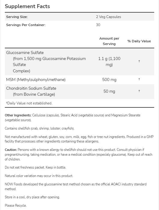 Glucozamină și MSM - 60 capsule