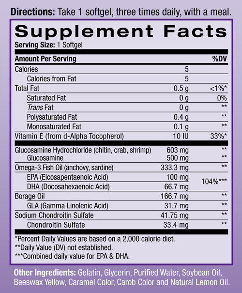 Glucozamină Omega 3 - 90 capsule de gel