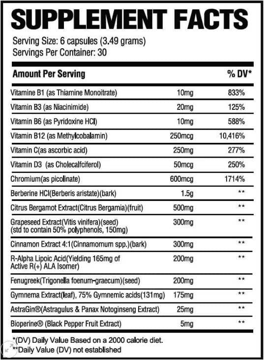 Glucoză | Suport pentru zahăr din sânge - 180 capsule