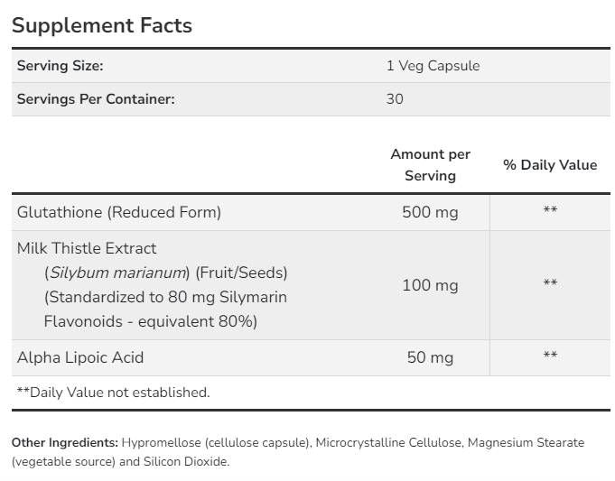 Glutation 500 mg - 30 capsule