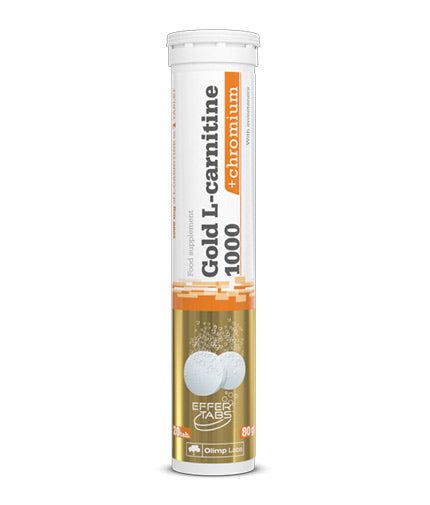 L-carnitina aurie 1000 + crom / 20 tablete efervescente - 0