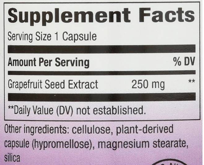 Seminte de grepfrut 250 mg - 60 capsule