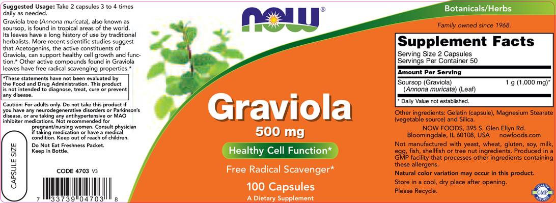 Graviola 500 mg - 100 capsule