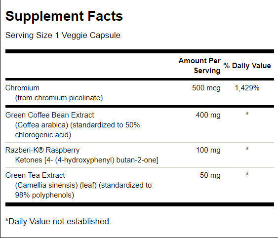 Green Coffee Complex 550,5 mg - 60 capsule