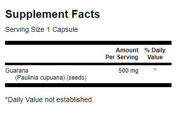 Guarana 500 mg - 100 capsule