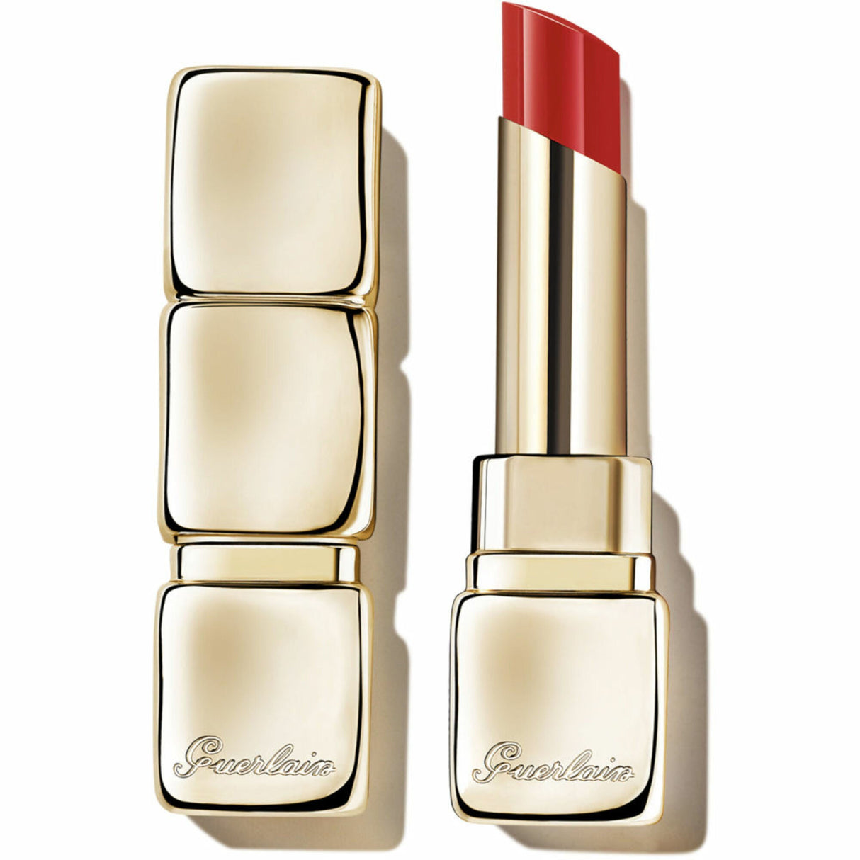 Guerlain Kisskiss Shine Bloom Barra De Labios 709 Petal Red 1un