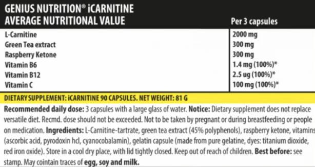 iCarnitine - 90 capsule
