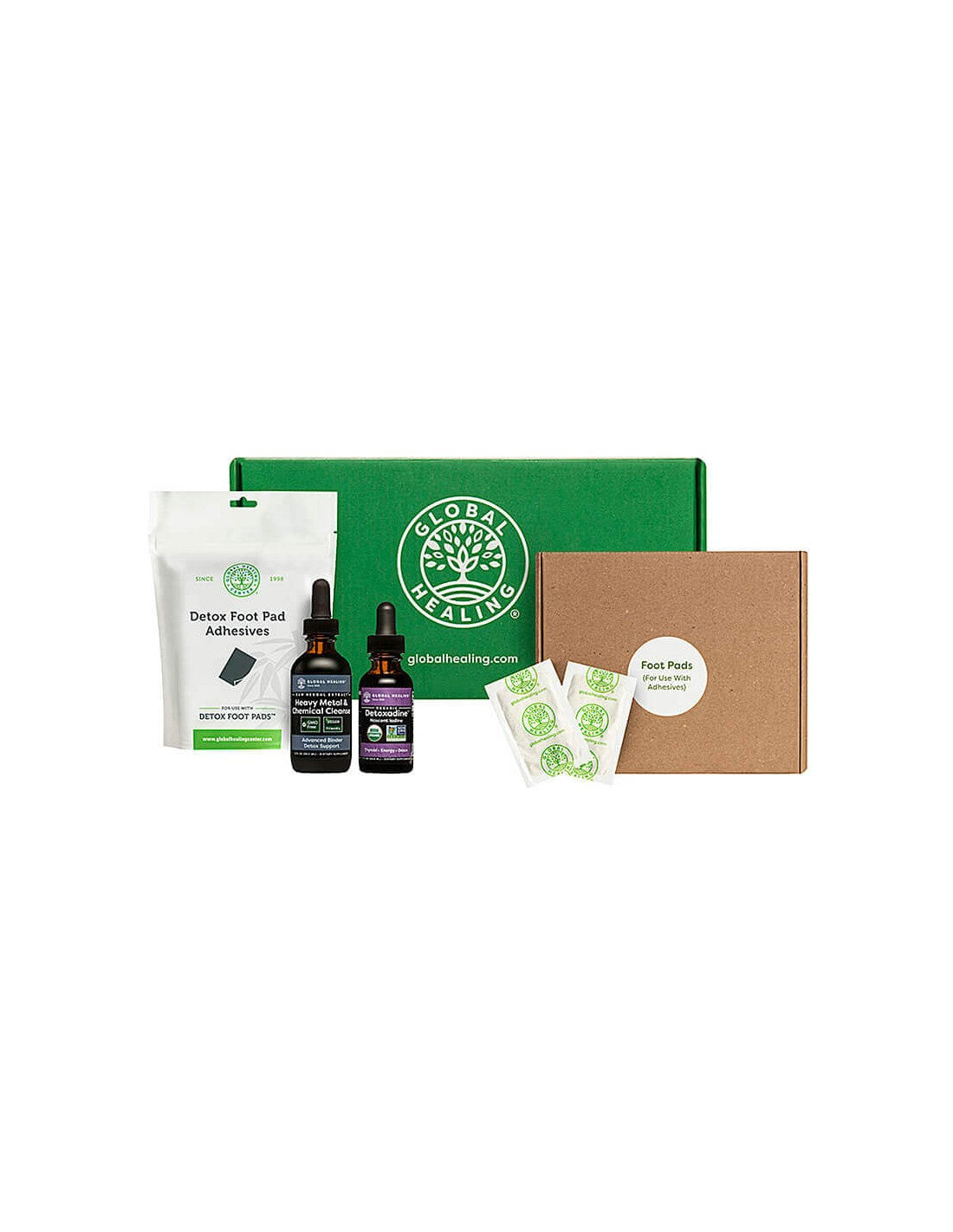 Heavy Metal & Chemical Cleanse Program™ / Program de detoxifiere de 30 de zile cu ierburi, ciuperci medicinale, cărbune activat și iod Global Healing