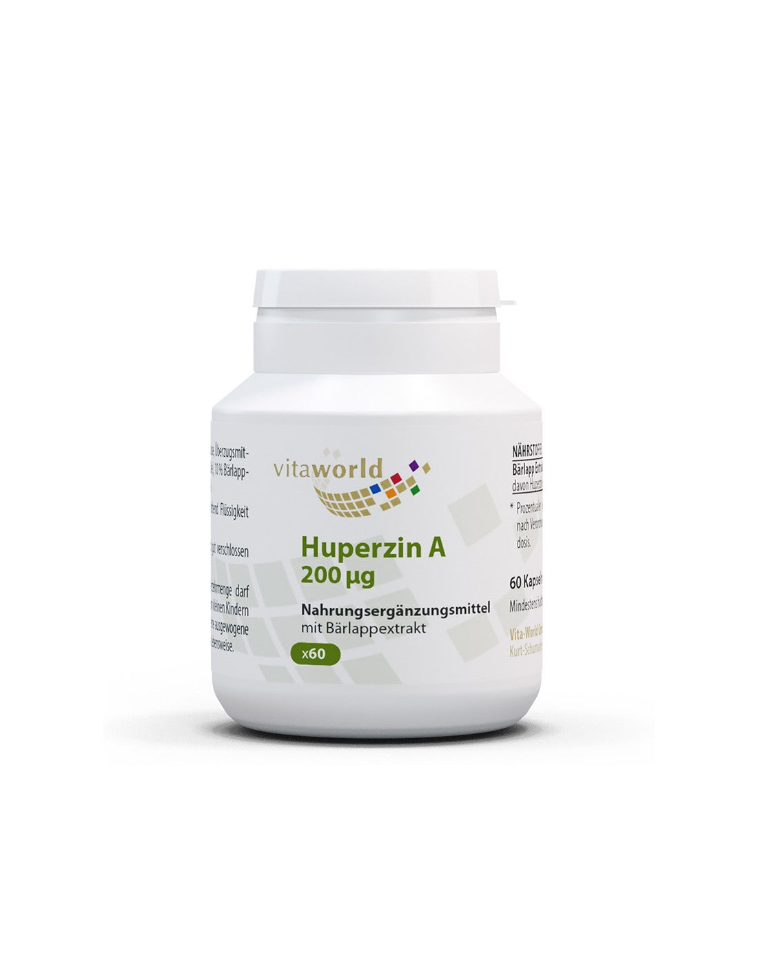 Activitatea creierului - Huperzin A (Huperzin A), 200 µg x 60 capsule