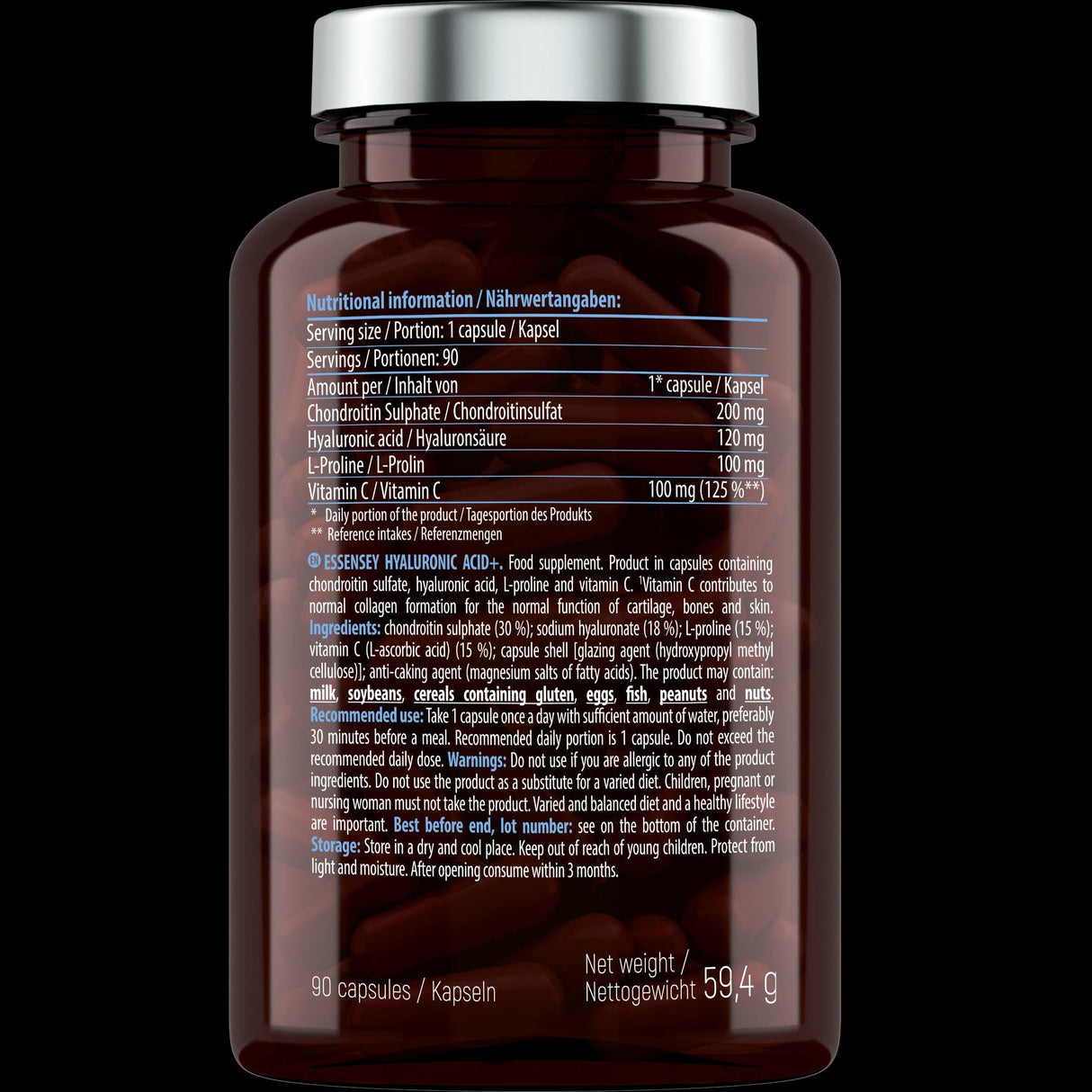 Acid Hialuronic+ 120 mg - 90 capsule