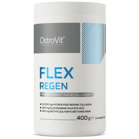 Flex Regen | Colagen + Glucozamina, Condroitina, MSM, Acid Hialuronic 400 grame