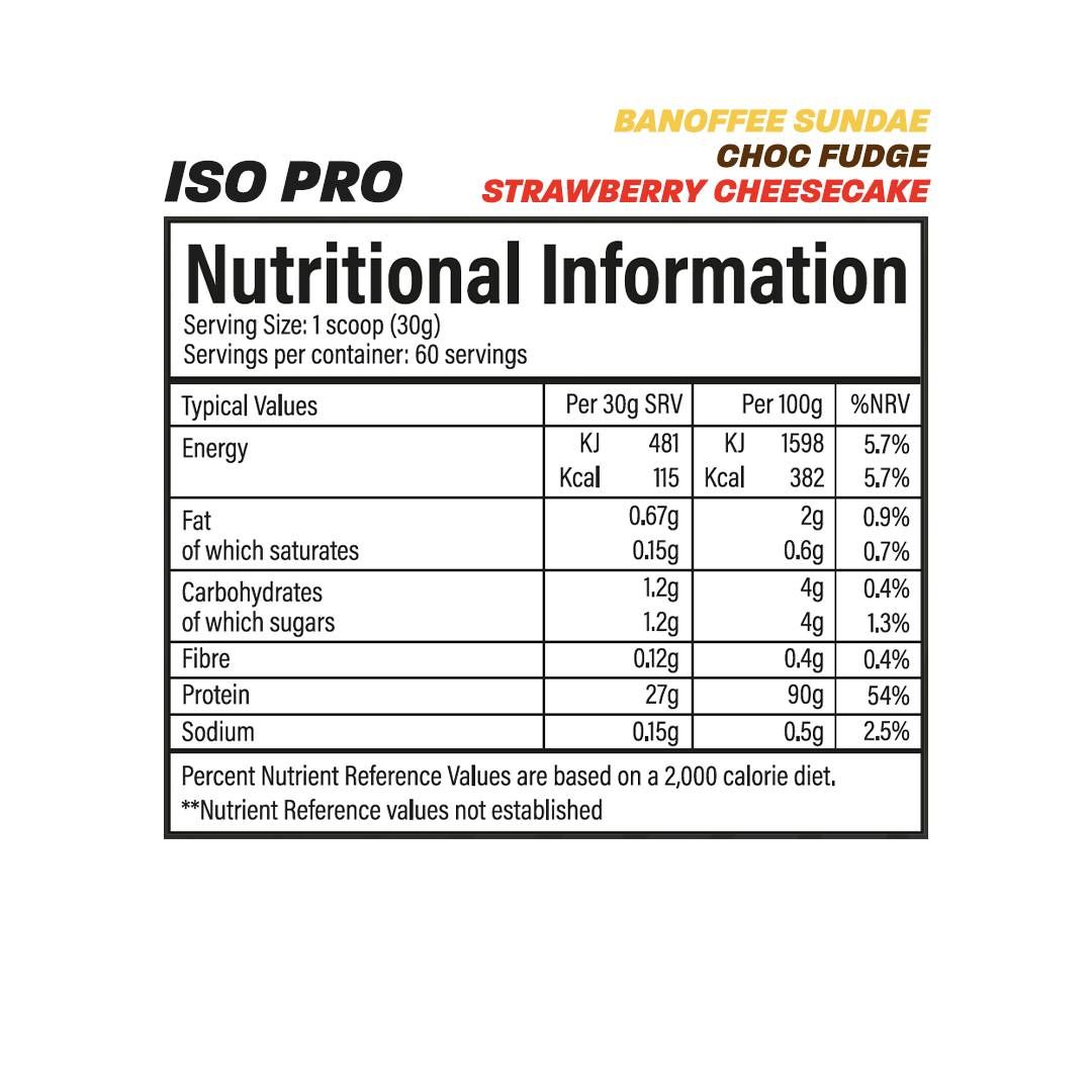 ISO Pro | Izolat de proteine din zer 100% - 1800 grame
