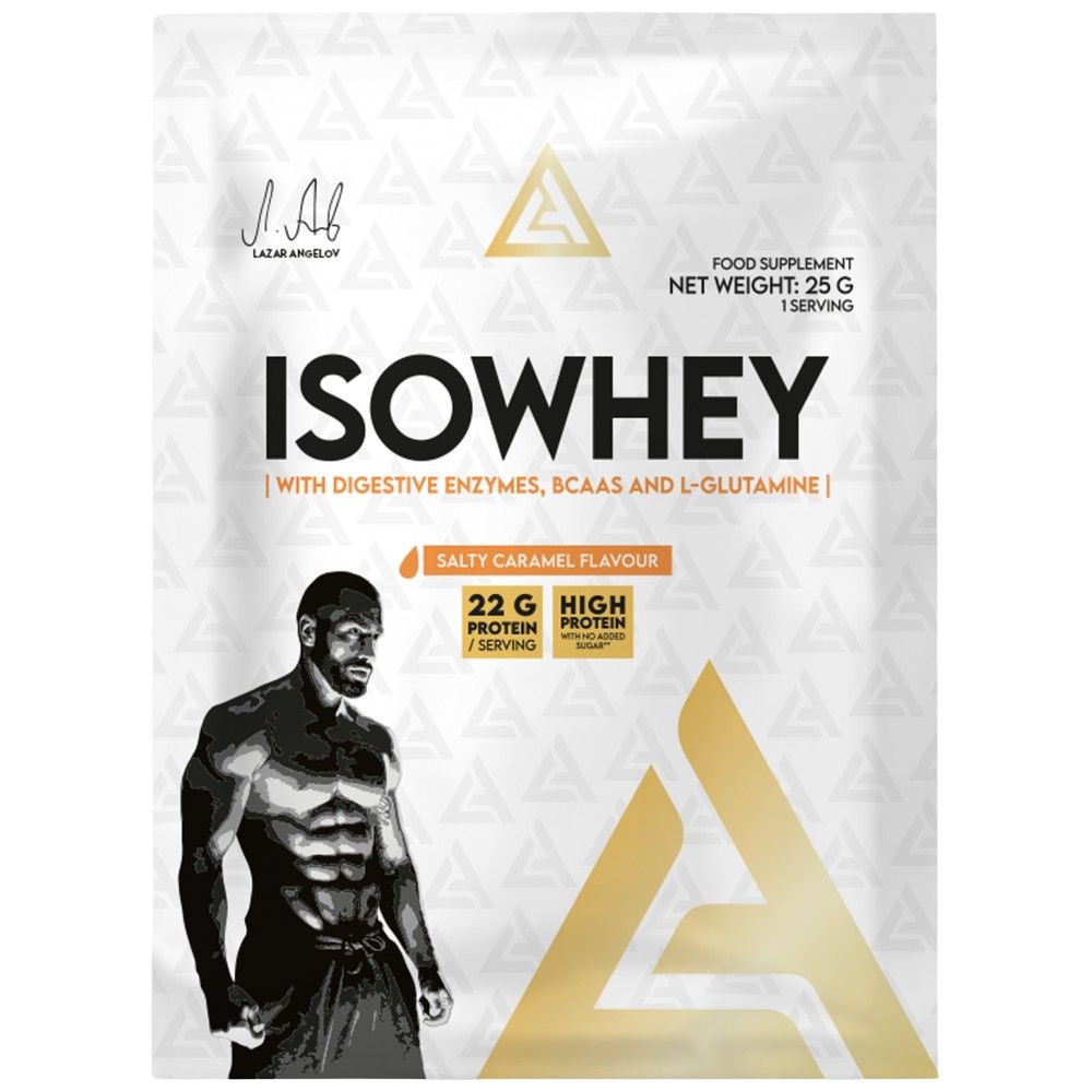 IsoWhey | Izolat de proteine din zer cu enzime digestive, BCAA și glutamina - 25 grame
