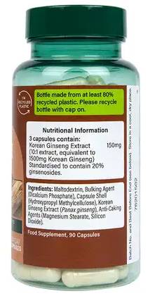 Korean Ginseng 1500 mg - 90 capsules - Nutra Best Europe