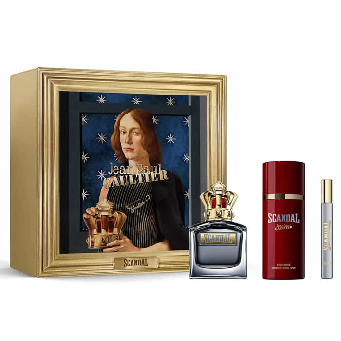 Jean Paul Gaultier Scandal Pour Homme Eau De Toilette Spray 100ml Set 3 Piese