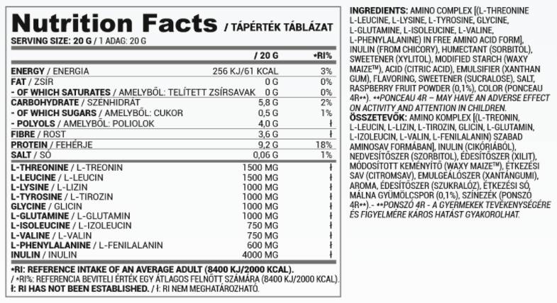 Amino Sorbet | Înghețată Amino gata de congelare - 20 de grame