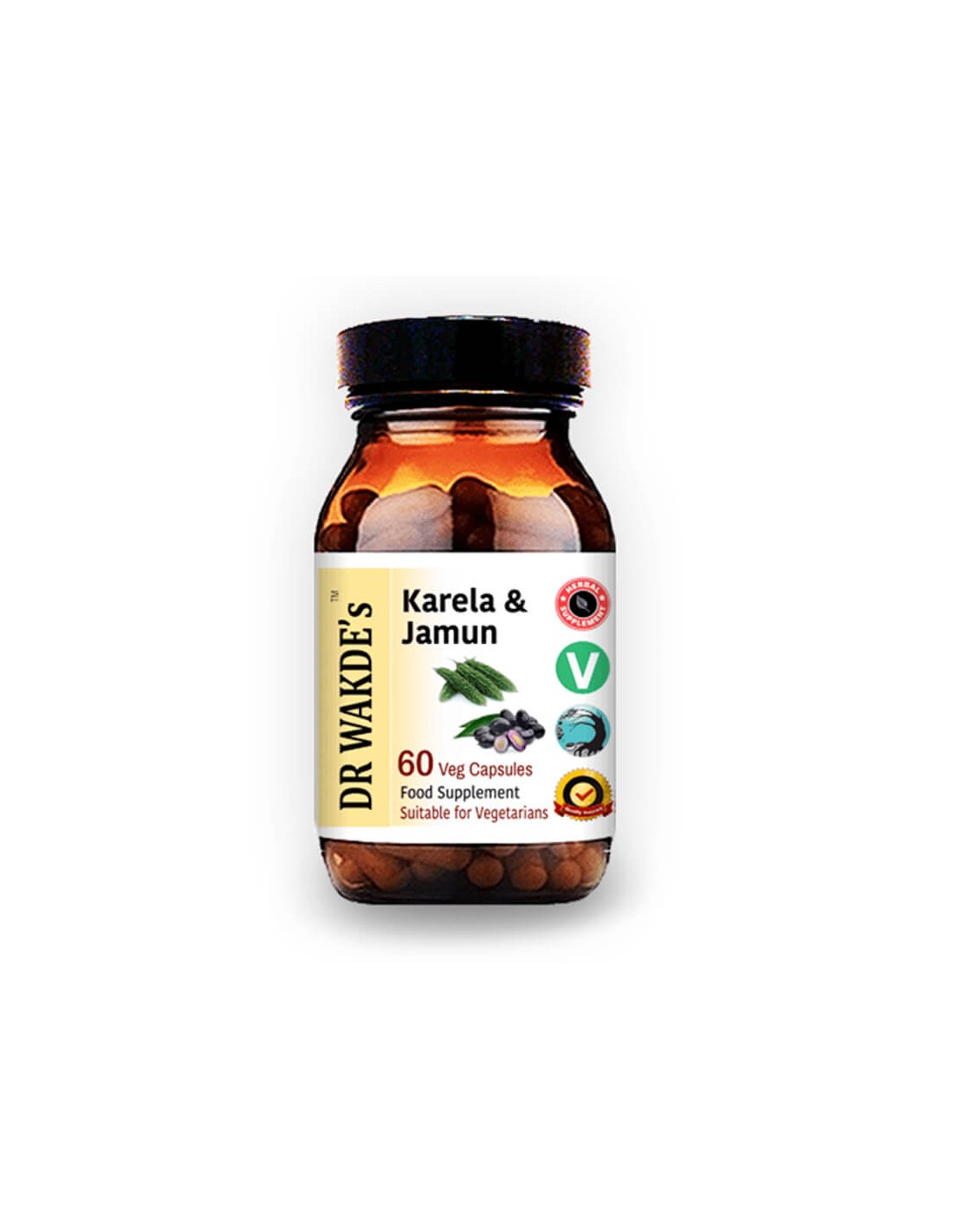 Karela & Jamun (Karela & Jamun) - pentru controlul diabetului și reducerea zahărului din sânge, 60 capsule