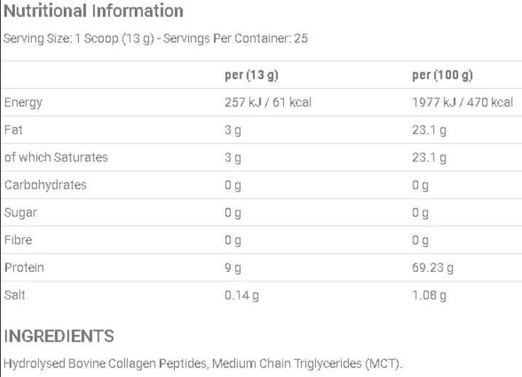 Keto Colagen | cu ulei MCT - 130 de grame