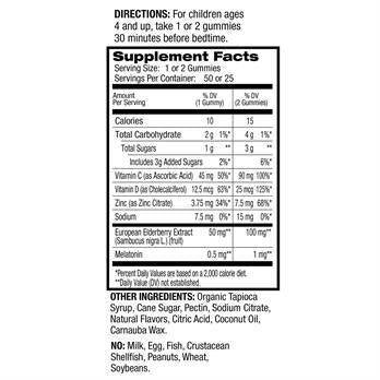 Kids Sleep+ Imune Health 50 Gummies
