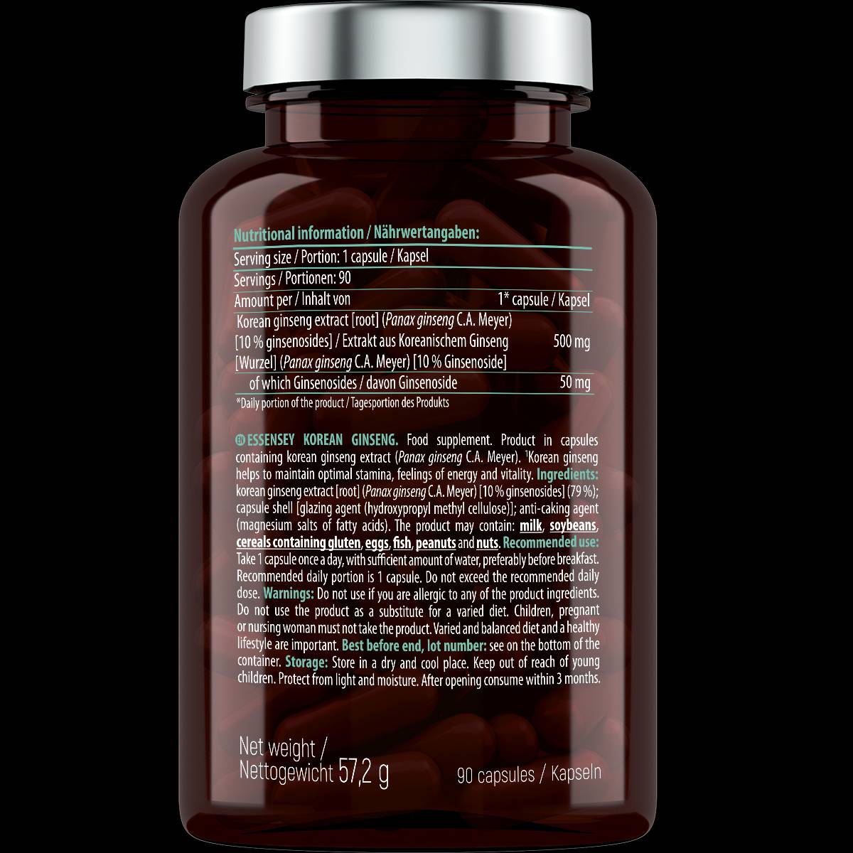 Ginseng coreean 500 mg - 90 capsule
