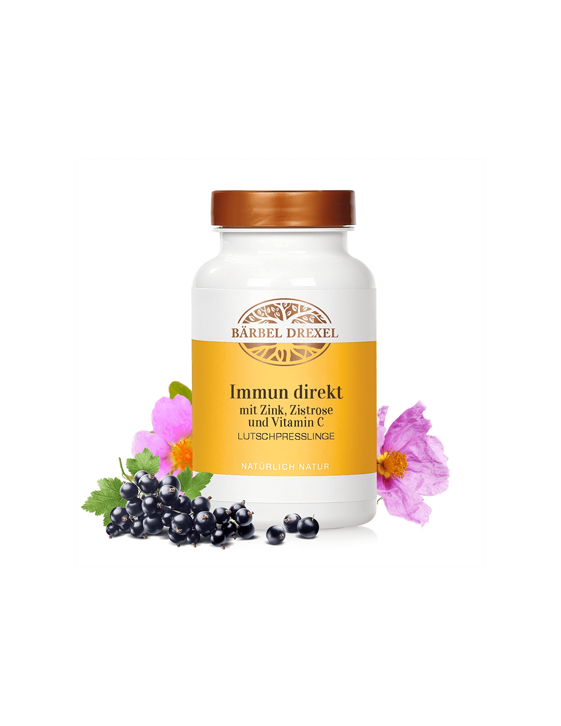 Dureri în gât și tuse - zinc, cistus, vitamina C și L-Histidină, 360 pastile Bärbel Drexel