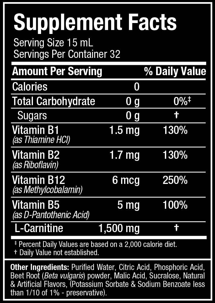 L-Carnitine 1500 lichid - 480 ml