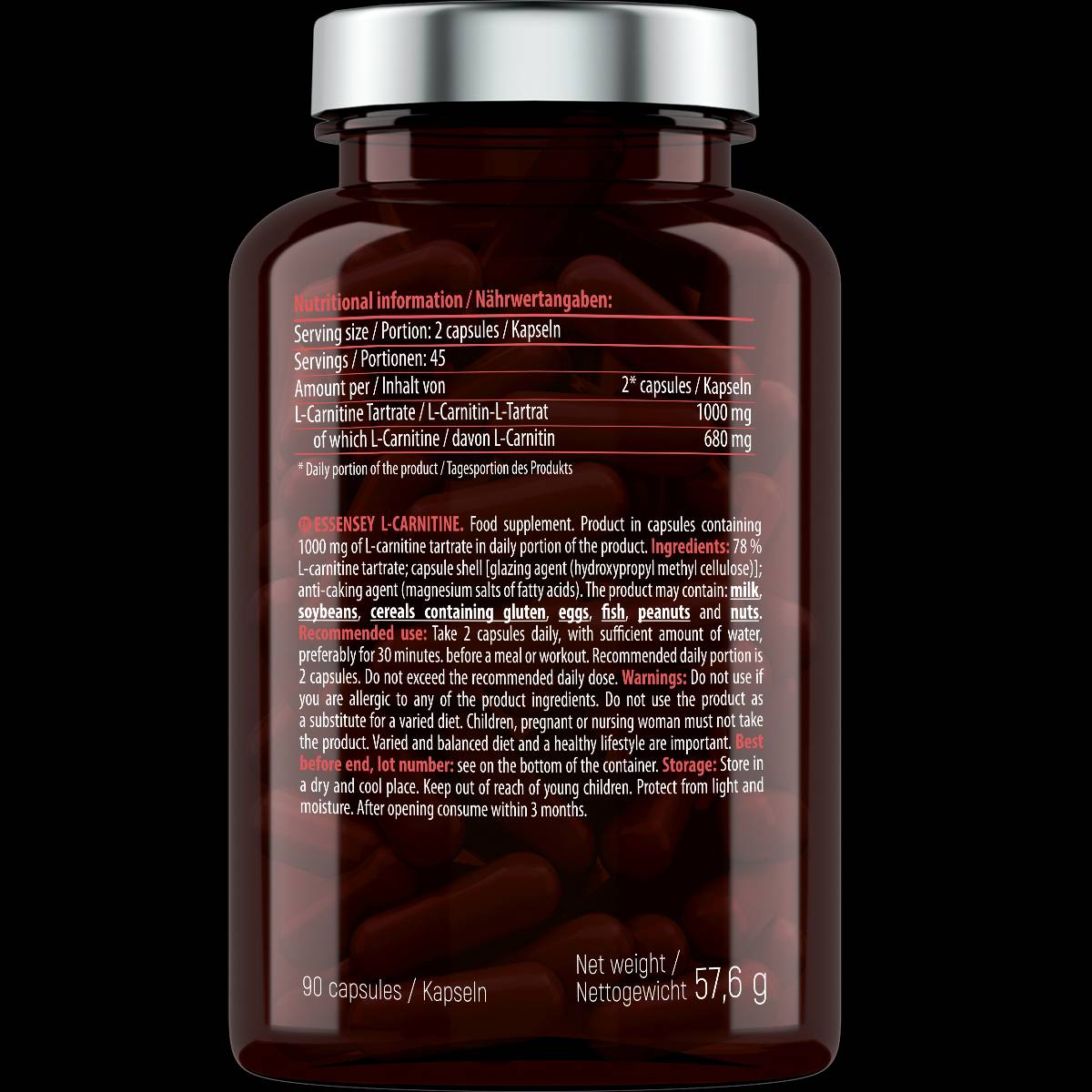 L-Carnitina 500 mg - 90 capsule