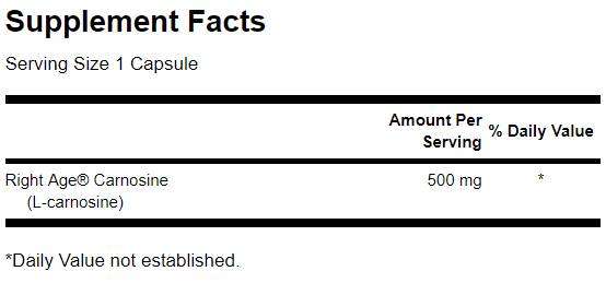 L-Carnosine 100 mg 60 capsule