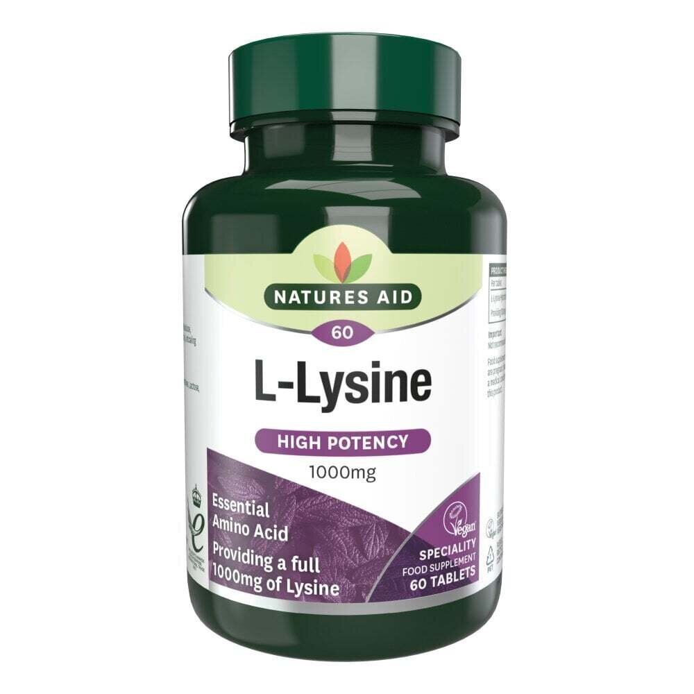 L-Lizină 1000mg 60 tablete NaturesAid