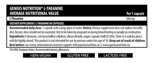 L-teanina 500 mg - 60 capsule