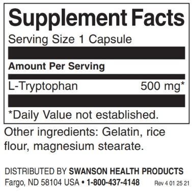 L-triptofan 500 mg / 60 capsule - 0