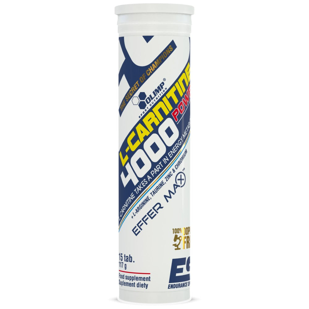 Endurance L-Carnitine 4000 Power Effervescent - 15 soluble tablets - Nutra Best Europe