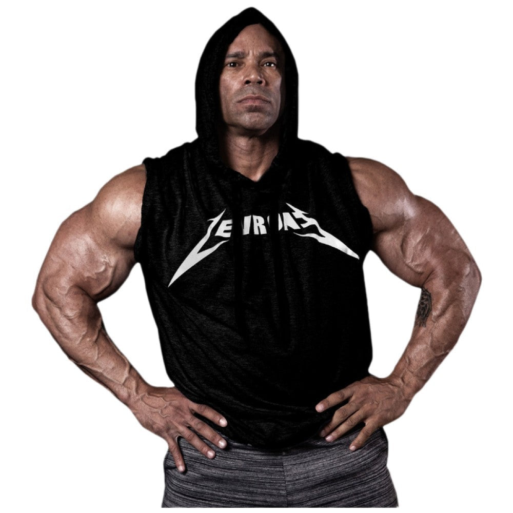 Hanorac pentru bărbați fără mâneci / LM Hoodie Sleeveless Black