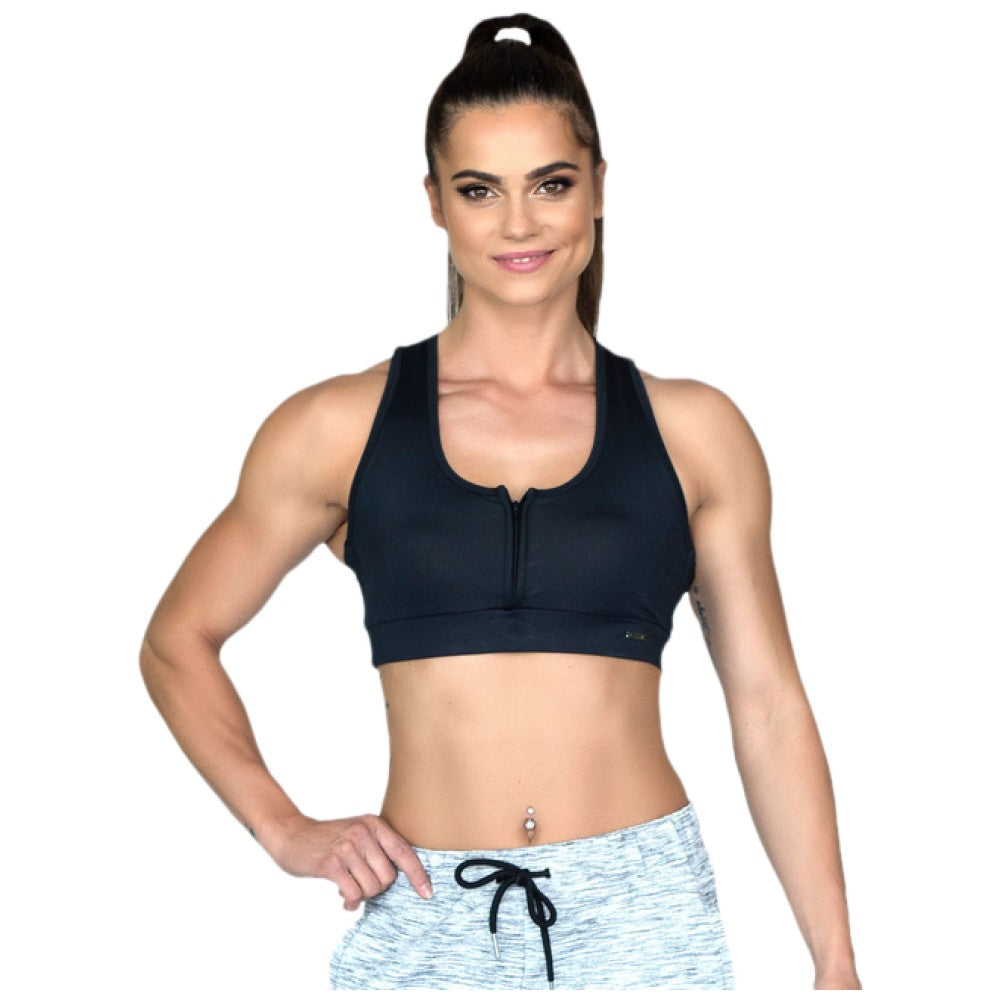 Bustieră cu fermoar / LW Tank Top Zip - Negru