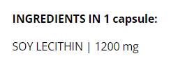Lecitină | Lecitină de soia 1200 mg - 90 capsule