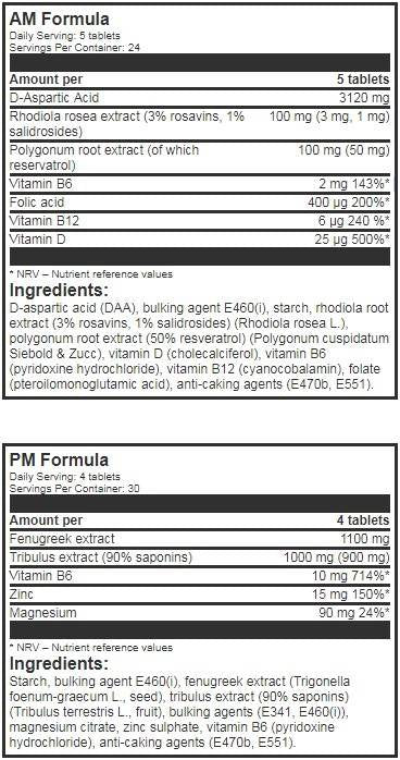 Formula LevroTEST AM/PM - 2 x 120 tablete