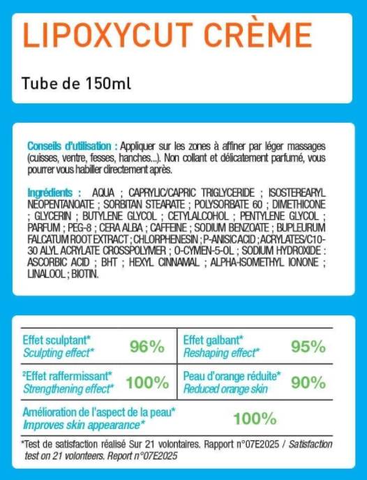 Lipoxycut | Crema anticelulitica Scult & Burn - 150 ml