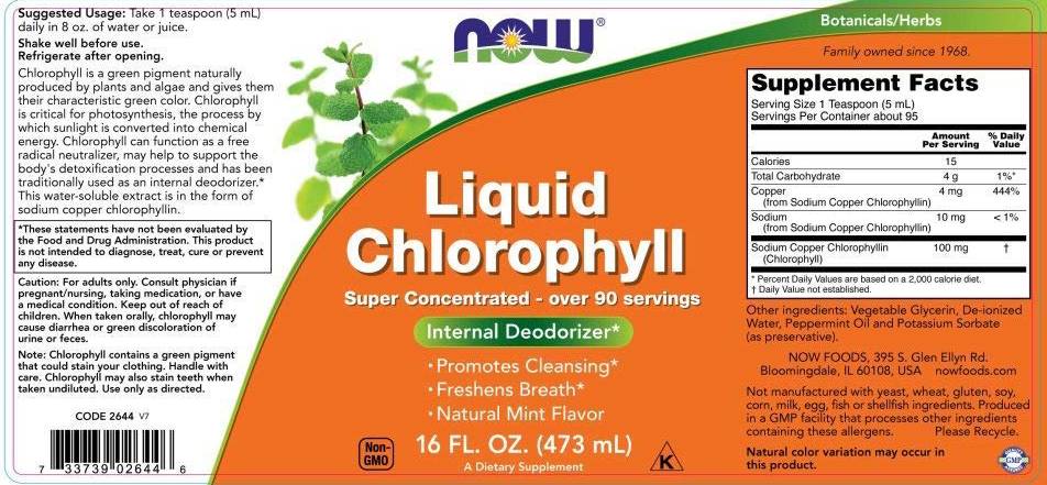 Clorofilă lichidă și mentă - 473 ml
