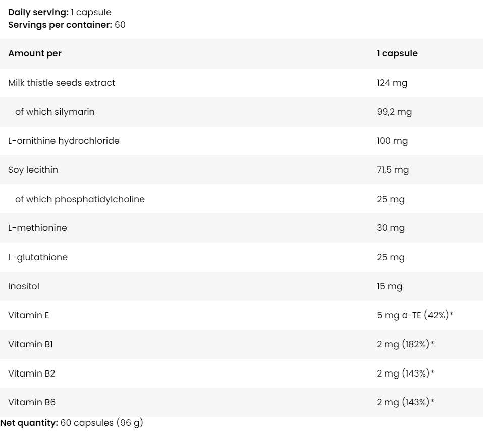 Suport hepatic | Atât de bine! Seria - 60 capsule