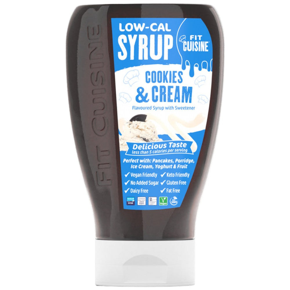 Fit Cuisine Sirop cu conținut scăzut de calorii | Biscuiti si crema - 425 ml