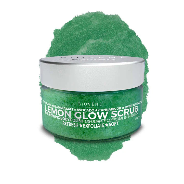 Lemon Glow Scrub for Skin Lightening and Smoothing 200 g - Nutra Best Europe