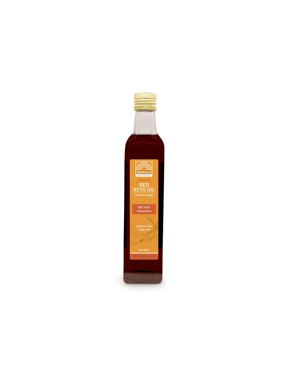 Red Keto Oil - MCT Oil & Astaxanthin, 500ml Mattisson Healthstyle